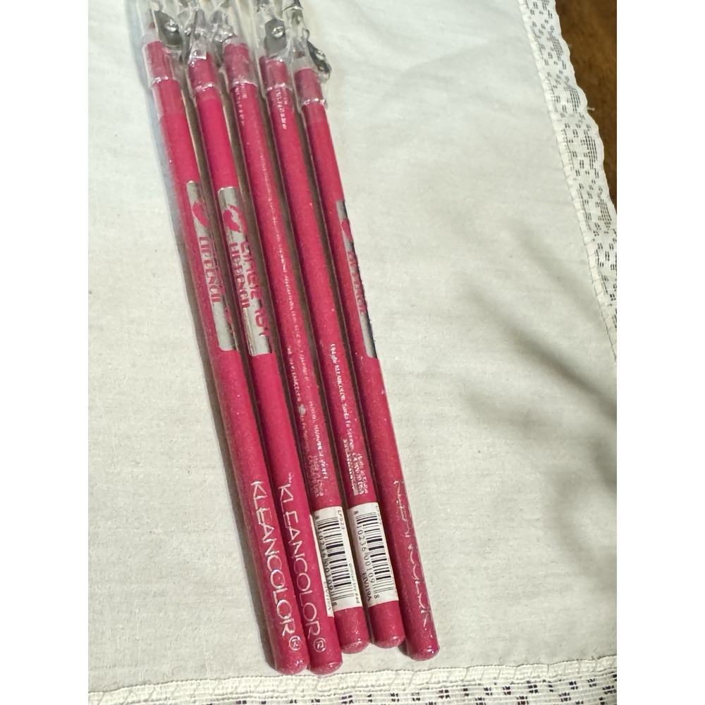 KleanColor Glitter LipLiner Pencil  Sharpener LPs 23 Icy Red Glitter Lot 5 New